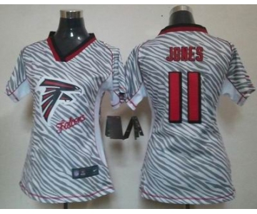 nike women nfl jerseys atlanta falcons #11 jones [fem fan zebra]