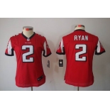 nike women nfl jerseys atlanta falcons #2 matt ryan red[nike limited]