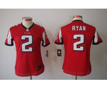 nike women nfl jerseys atlanta falcons #2 matt ryan red[nike limited]