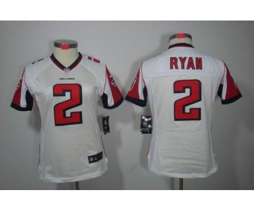 nike women nfl jerseys atlanta falcons #2 matt ryan white[nike limited]