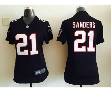 nike women nfl jerseys atlanta falcons #21 sanders black[nike][sanders]