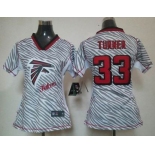 nike women nfl jerseys atlanta falcons #33 michael turner [fem fan zebra]