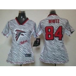 nike women nfl jerseys atlanta falcons #84 white [fem fan zebra]