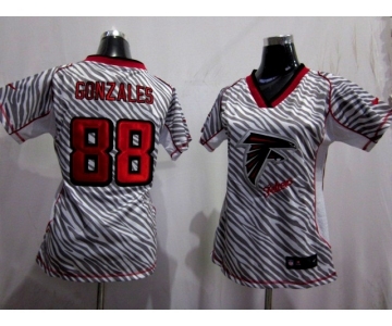 nike women nfl jerseys atlanta falcons #88 tony gonzales[fem fan zebra]