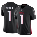 Youth Atlanta Falcons #1 Darnell Mooney Black 2024 F.U.S.E. Vapor Untouchable Limited Stitched Jersey