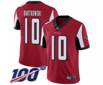 Youth Atlanta Falcons #10 Steve Bartkowski Red Team Color Vapor Untouchable Limited Player 100th Season Football Jersey