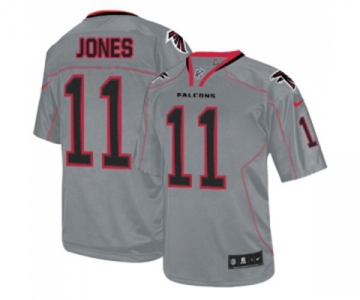 Youth Atlanta Falcons #11 Julio Jones Elite Lights Out Grey Football Jersey