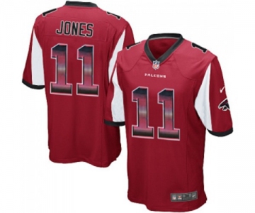 Youth Atlanta Falcons #11 Julio Jones Limited Red Strobe Football Jersey