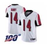 Youth Atlanta Falcons #14 Justin Hardy White Vapor Untouchable Limited Player 100th Season Football Jersey