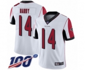 Youth Atlanta Falcons #14 Justin Hardy White Vapor Untouchable Limited Player 100th Season Football Jersey