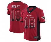 Youth Atlanta Falcons #18 Calvin Ridley Limited Red Rush Drift Fashion Football Jersey