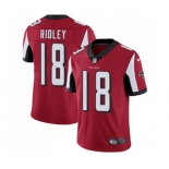 Youth Atlanta Falcons #18 Calvin Ridley Red Team Color Vapor Untouchable Limited Player Football Jersey