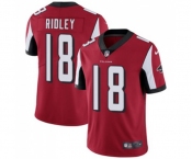 Youth Atlanta Falcons #18 Calvin Ridley Red Team Color Vapor Untouchable Limited Player Football Jersey