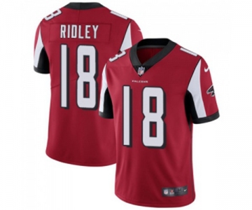 Youth Atlanta Falcons #18 Calvin Ridley Red Team Color Vapor Untouchable Limited Player Football Jersey