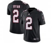 Youth Atlanta Falcons #2 Matt Ryan Black Alternate Vapor Untouchable Limited Player Football Jersey