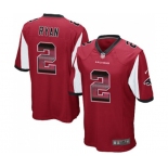 Youth Atlanta Falcons #2 Matt Ryan Limited Red Strobe Football Jersey