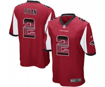 Youth Atlanta Falcons #2 Matt Ryan Limited Red Strobe Football Jersey