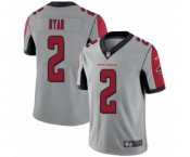 Youth Atlanta Falcons #2 Matt Ryan Limited Silver Inverted Legend Football Jersey