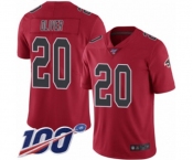 Youth Atlanta Falcons #20 Isaiah Oliver Limited Red Rush Vapor Untouchable 100th Season Football Jersey