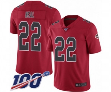 Youth Atlanta Falcons #22 Keanu Neal Limited Red Rush Vapor Untouchable 100th Season Football Jersey