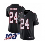 Youth Atlanta Falcons #24 Devonta Freeman Black Alternate Vapor Untouchable Limited Player 100th Season Football Jersey