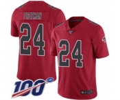 Youth Atlanta Falcons #24 Devonta Freeman Limited Red Rush Vapor Untouchable 100th Season Football Jersey