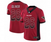 Youth Atlanta Falcons #26 Isaiah Oliver Limited Red Rush Drift Fashion Football Jersey