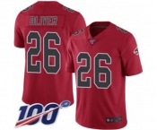 Youth Atlanta Falcons #26 Isaiah Oliver Limited Red Rush Vapor Untouchable 100th Season Football Jersey