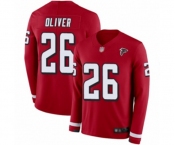 Youth Atlanta Falcons #26 Isaiah Oliver Limited Red Therma Long Sleeve Football Jersey