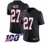 Youth Atlanta Falcons #27 Damontae Kazee Black Alternate Vapor Untouchable Limited Player 100th Season Football Jersey