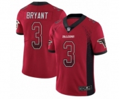 Youth Atlanta Falcons #3 Matt Bryant Limited Red Rush Drift Fashion Football Jersey