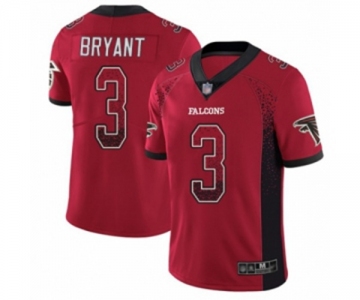 Youth Atlanta Falcons #3 Matt Bryant Limited Red Rush Drift Fashion Football Jersey