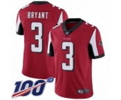 Youth Atlanta Falcons #3 Matt Bryant Red Team Color Vapor Untouchable Limited Player 100th Season Football Jersey