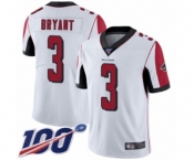 Youth Atlanta Falcons #3 Matt Bryant White Vapor Untouchable Limited Player 100th Season Football Jersey