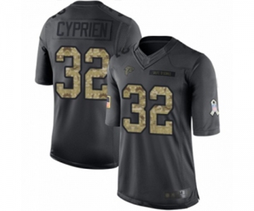 Youth Atlanta Falcons #32 Johnathan Cyprien Limited Black 2016 Salute to Service Football Jersey