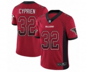 Youth Atlanta Falcons #32 Johnathan Cyprien Limited Red Rush Drift Fashion Football Jersey