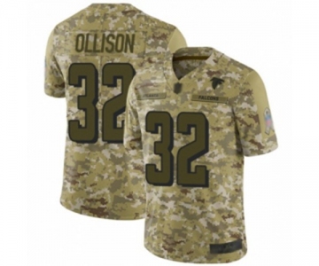 Youth Atlanta Falcons #32 Qadree Ollison Limited Camo 2018 Salute to Service Football Jersey