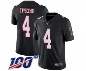 Youth Atlanta Falcons #4 Giorgio Tavecchio Black Alternate Vapor Untouchable Limited Player 100th Season Football Jersey