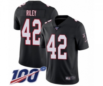 Youth Atlanta Falcons #42 Duke Riley Black Alternate Vapor Untouchable Limited Player 100th Season Football Jersey