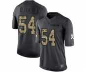 Youth Atlanta Falcons #54 Foye Oluokun Limited Black 2016 Salute to Service Football Jersey