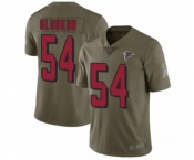 Youth Atlanta Falcons #54 Foye Oluokun Limited Olive 2017 Salute to Service Football Jersey