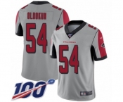 Youth Atlanta Falcons #54 Foye Oluokun Limited Silver Inverted Legend 100th Season Football Jersey