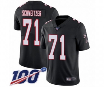 Youth Atlanta Falcons #71 Wes Schweitzer Black Alternate Vapor Untouchable Limited Player 100th Season Football Jersey