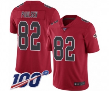 Youth Atlanta Falcons #82 Logan Paulsen Limited Red Rush Vapor Untouchable 100th Season Football Jersey