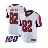 Youth Atlanta Falcons #82 Logan Paulsen White Vapor Untouchable Limited Player 100th Season Football Jersey