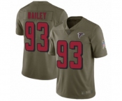 Youth Atlanta Falcons #93 Allen Bailey Limited Olive 2017 Salute to Service Football Jersey