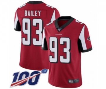 Youth Atlanta Falcons #93 Allen Bailey Red Team Color Vapor Untouchable Limited Player 100th Season Football Jersey