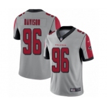 Youth Atlanta Falcons #96 Tyeler Davison Limited Silver Inverted Legend Football Jersey