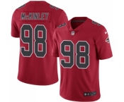 Youth Atlanta Falcons #98 Takkarist McKinley Limited Red Rush Vapor Untouchable Football Jersey