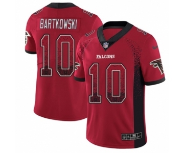 Youth Nike Atlanta Falcons #10 Steve Bartkowski Limited Red Rush Drift Fashion NFL Jersey